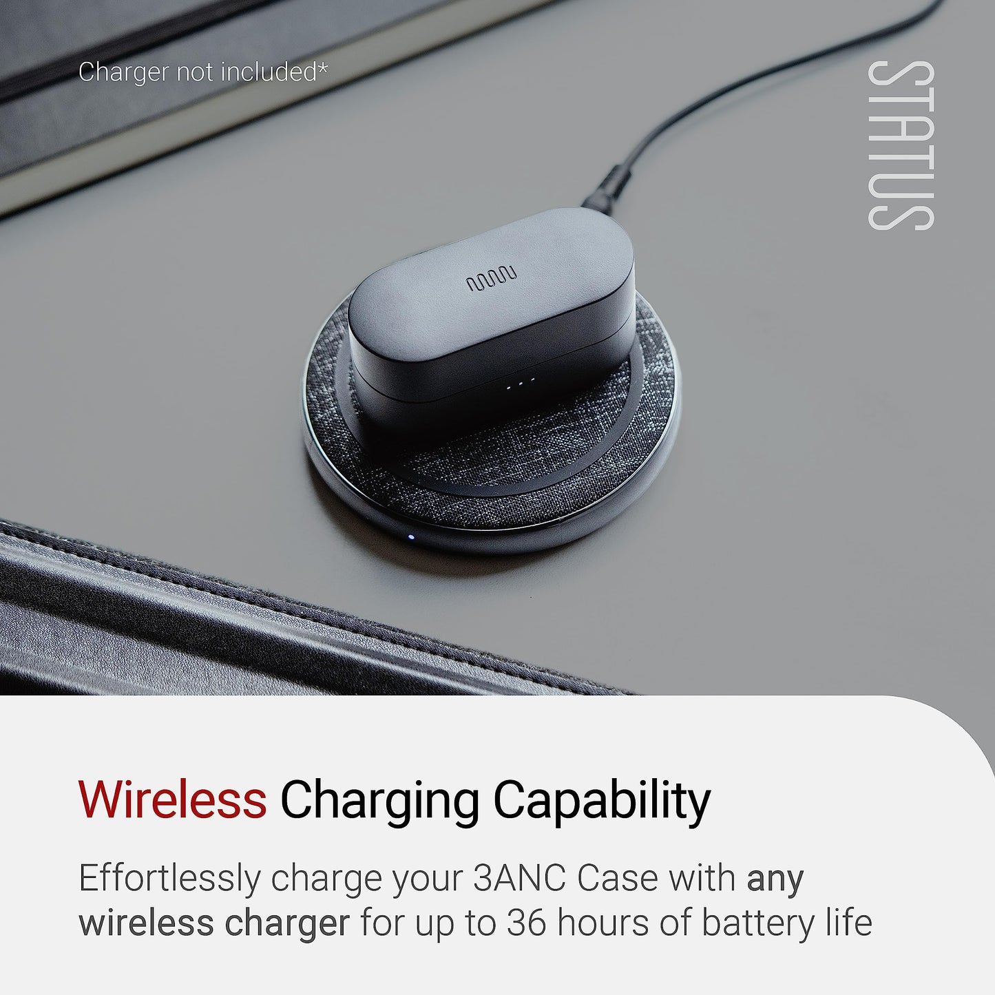 Status Audio Between Pro True Wireless Earbuds - Small Charging Case - 4 Microphones - Hybrid Triple Driver - 12 + 36 Hour Battery - Bluetooth 5.2 - Noise-Isolating Fit - IPX5 Water Resistant Ear Buds
