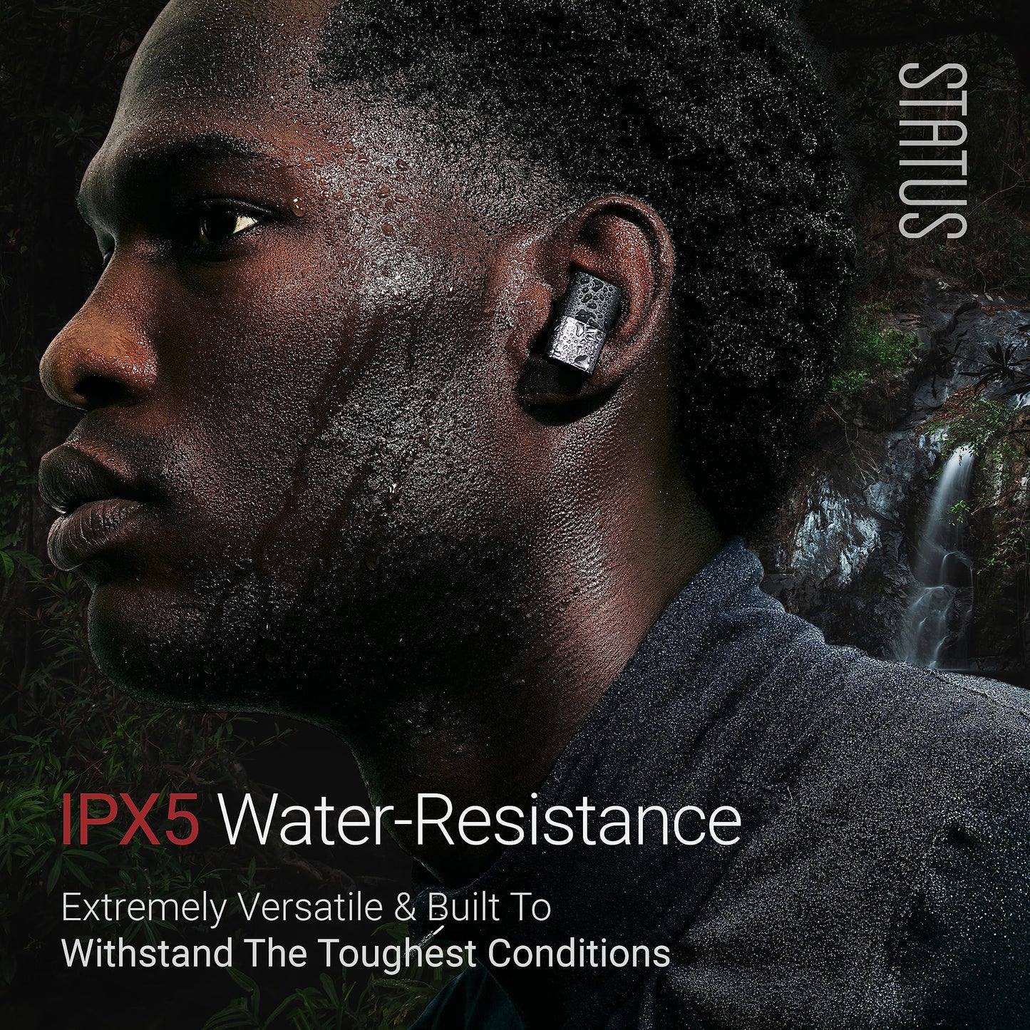 Status Audio Between Pro True Wireless Earbuds - Small Charging Case - 4 Microphones - Hybrid Triple Driver - 12 + 36 Hour Battery - Bluetooth 5.2 - Noise-Isolating Fit - IPX5 Water Resistant Ear Buds