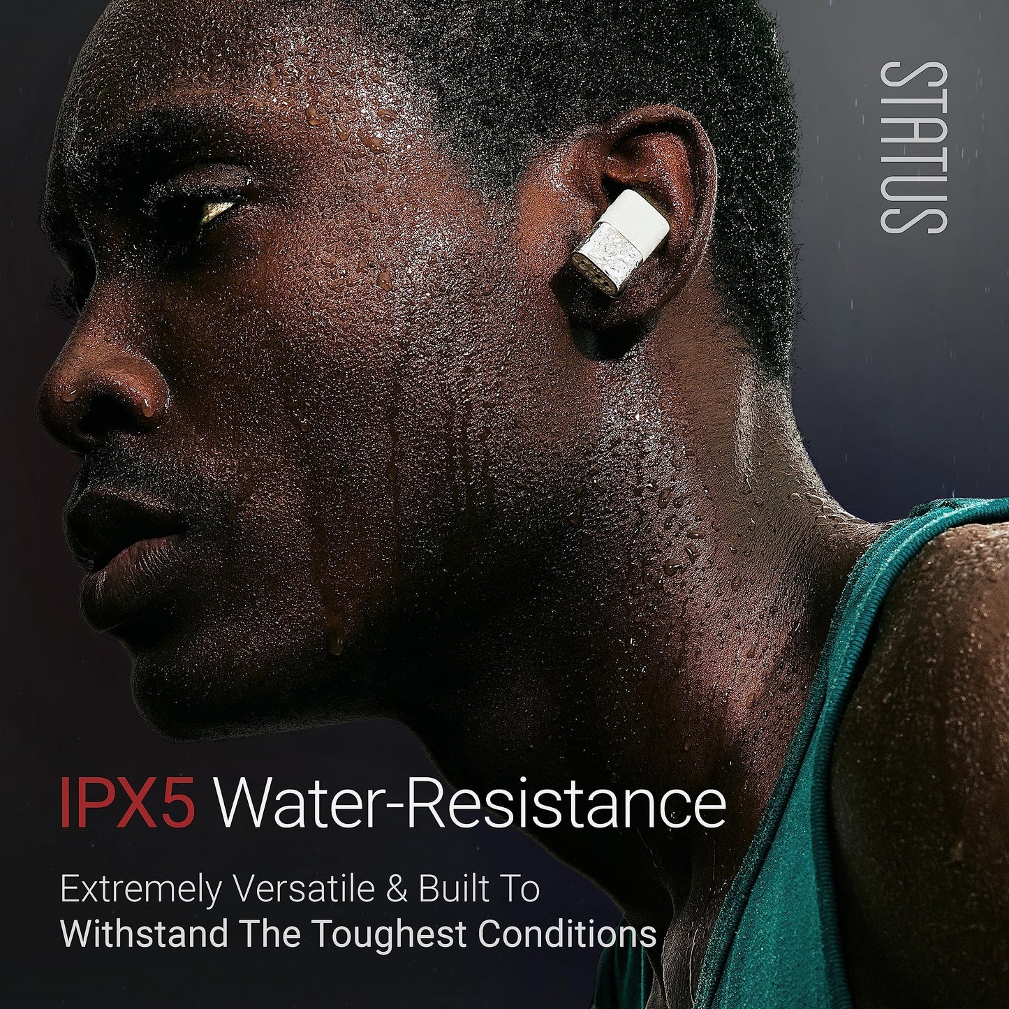 Status Audio Between Pro True Wireless Earbuds - Small Charging Case - 4 Microphones - Hybrid Triple Driver - 12 + 36 Hour Battery - Bluetooth 5.2 - Noise-Isolating Fit - IPX5 Water Resistant Ear Buds